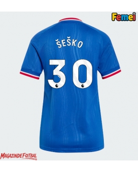 Manchester United Benjamin Sesko #30 Tricou Fotbal Replică 2026-27 Femei Deplasare Manchester United Benjamin Sesko #30 Tricou Fotbal Replică 2026-27 Femei Deplasare